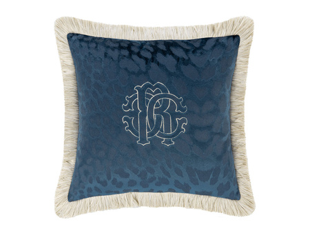 Poduszka dekoracyjna Roberto Cavalli Home Monogram 40x40 2114 Blue