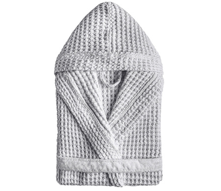 Szlafrok z kapturem unisex Graccioza Aura 22270 Silver S-XL
