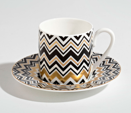 Filiżanka do kawy Missoni Zig Zag Gold, zestaw 6 szt. Luxury Box