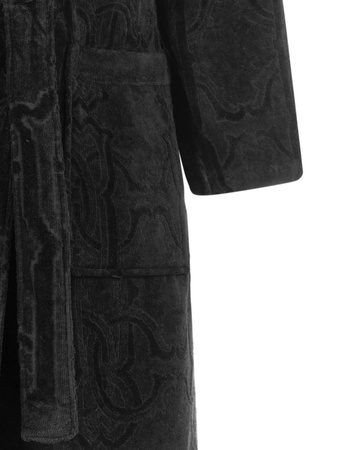 Szlafrok z szalem Roberto Cavalli Home Araldico 964 Black