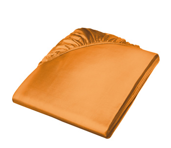 Prześcieradło satynowe z gumką Fleuresse Colours 9100-2046 Złoty