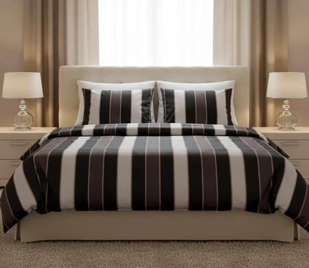 Pościel satyna bawełniana JOOP! Stripes 4122-09 Black