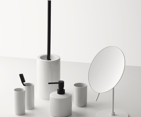 Szczotka WC Decor Walther DW 6100 porcelana biały / czarny mat