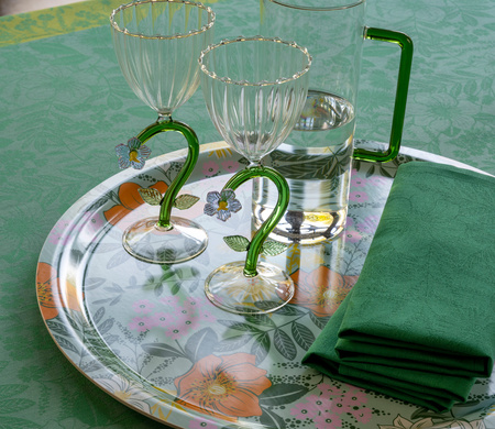 Serwetki bawełniane Le Jacquard Français Cottage Jardin 4 szt.