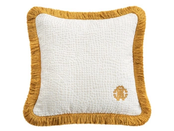 Poduszka dekoracyjna Roberto Cavalli Home Skin Velvet 40x40 002 White