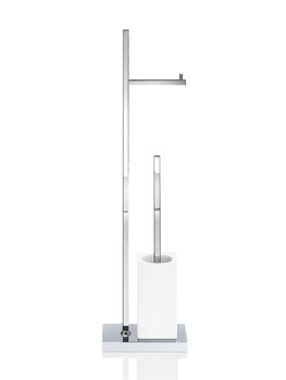 DECOR WALTHER DW 6710 stojak na papier i szczotkę WC chrom porcelana biała