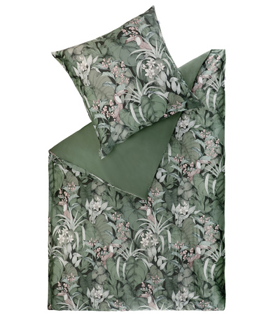 Pościel satyna bawełniana Schöner Wohen Toucan 77331-090 Green