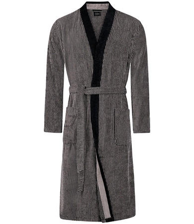 Szlafrok męski kimono Cawö 5840-97 Natur-Schwarz 48-60