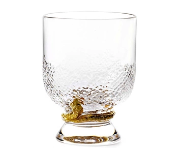 Szklanka Old Fashion Roberto Cavalli Python Gold, zestaw 2 szt. Luxury Box