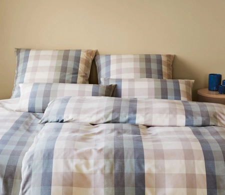 Pościel flanelowa Elegante Glasgow 26021-2 Salbei Blau