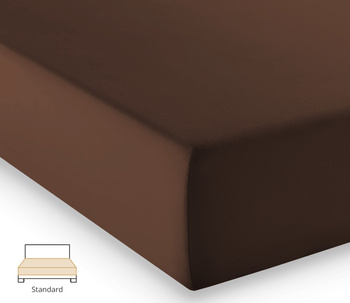 Prześcieradło jersey Fleuresse Comfort 1117-8018 Ciemny brąz