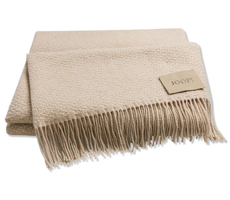 Koc wełniany JOOP! Fine Woven 814067 Natur