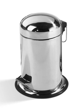 DECOR WALTHER TE 30 kosz z pedałem stal polerowana