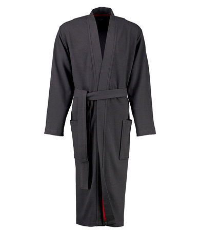 Szlafrok męski gofrowany kimono Cawö 816-72 Anthrazit 46-60
