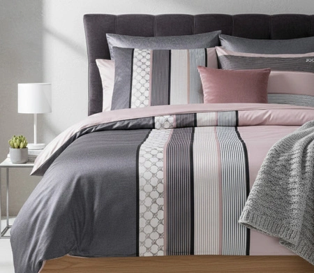 Pościel satyna bawełniana JOOP! Cornflower Stripes 4069 11 Deep Rose