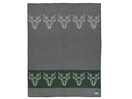 Koc wełniany Eskimo Switzerland Zernez H43D8-470 140x180 Green / Gray