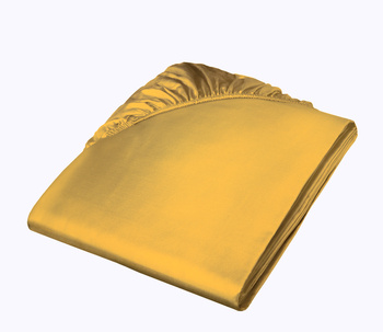 Prześcieradło satynowe z gumką Fleuresse Colours 9100-2349 Słoneczny Żółty