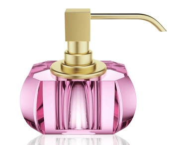 DECOR WALTHER KRISTALL KR SSP dozownik mydła różowy / złoty mat