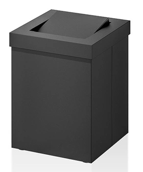 DECOR WALTHER DW 1130 kosz z obrotową pokrywą czarny / mat