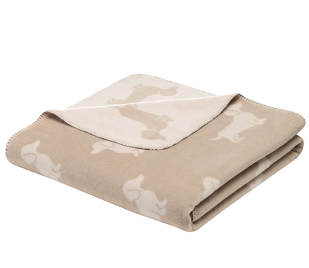 Koc Cawö We Love Dogs 62460-33 150x200 Natur/Beige