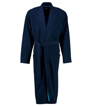 Szlafrok męski gofrowany kimono Cawö 816-14 Marine 46-60