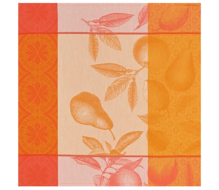 Serwetki bawełniane Le Jacquard Français Arrière-Pays Melon 4 szt.