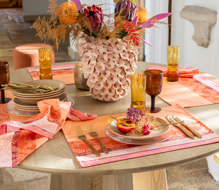 Serwetki bawełniane Le Jacquard Français Mumbai Marigold 4 szt.