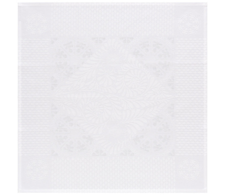 Serwetki lniane Le Jacquard Français Bosphore Blanc 4 szt.