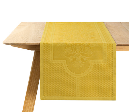 Bieżnik bawełniany Le Jacquard Français Palais Ocre 