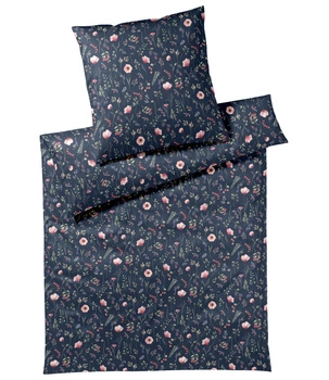 Pościel satyna bawełniana Elegante Sorbet 24555-2 Nachtblau
