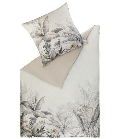 Pościel satyna bawełniana Schöner Wohen Tropical 77330-035 Beige