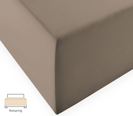 Prześcieradło na wysoki materac Fleuresse Comfort XL 1119-9042 Taupe