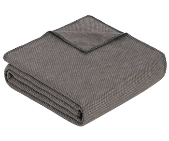 Koc bawełniany Ibena Charlotte 2650-850 140x200 szary