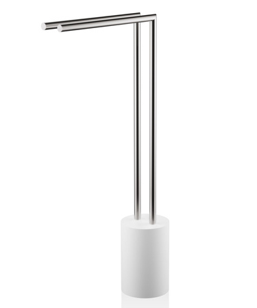 Stojak na ręczniki Decor Walther STONE HT 2 biały/stal mat