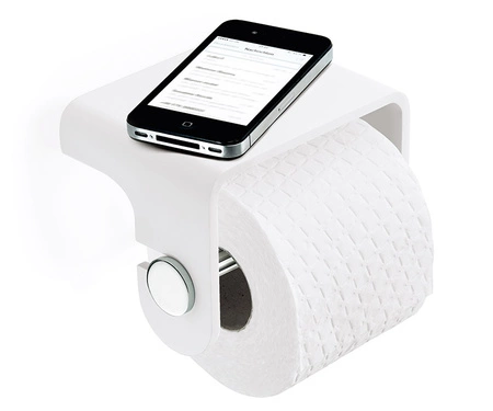 Wieszak na papier Decor Walther STONE TPH4 biały / chrom