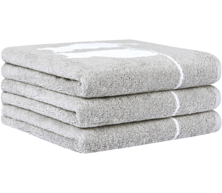 Ręcznik Cawö Cute Cats 6263-76 Platin / Weiss