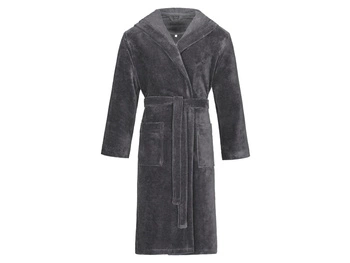 Szlafrok z kapturem bugatti Roberto 7660 grafitowy