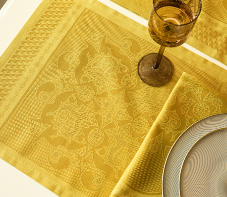 Podkładki na stół Le Jacquard Français Palais Vénitien Ocre 4 szt.