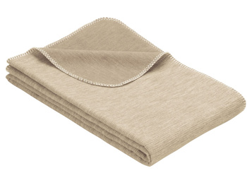 Koc bawełniany Ibena Lausanne 2163-100 140x200 Ecru