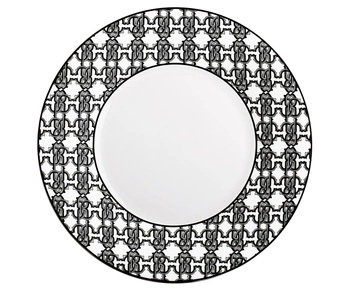 Talerz obiadowy Roberto Cavalli Monogram Black, zestaw 6 szt.