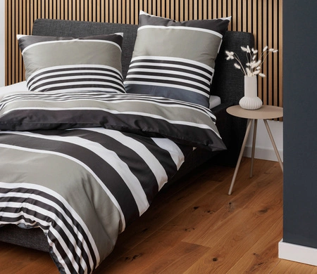 Pościel satyna bawełniana Janine JD 87108-07 Braun Grau