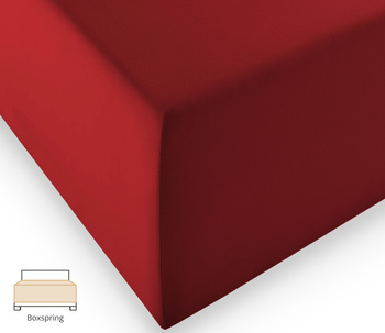 Prześcieradło na wysoki materac Fleuresse Comfort XL 1119-4580 Bordo