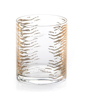 Szklanka Old Fashion Roberto Cavalli Zebra Gold, zestaw 2 szt. Luxury Box