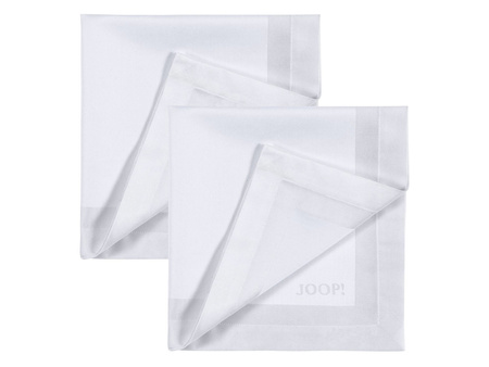 Serwetki JOOP! Signature 50x50 2 szt. White