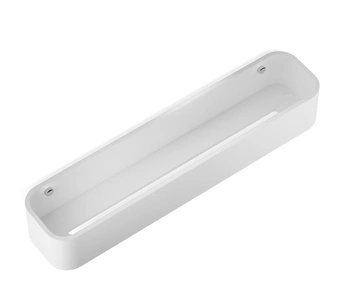 DECOR WALTHER STONE DCT45 pojemnik pod prysznic biały / chrom