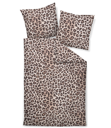 Pościel satyna bawełniana Janine Modern Art S 42168-07 Taupe Mocha