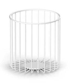 DECOR WALTHER DW 220 kosz na ręczniki biały / mat