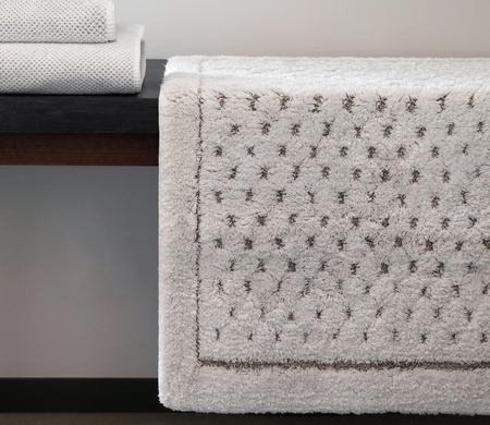 Dywanik łazienkowy Graccioza Linen Waffle 20003 White