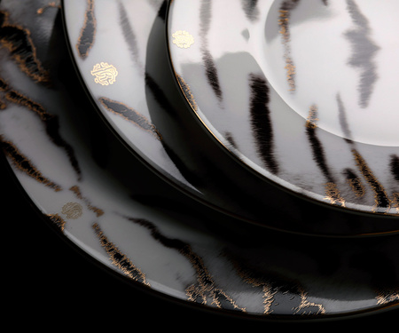 Talerz do zupy Roberto Cavalli Tiger, zestaw 6 szt.