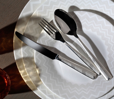 Widelec deserowy Missoni Zig Zag Steel, zestaw 6 szt.